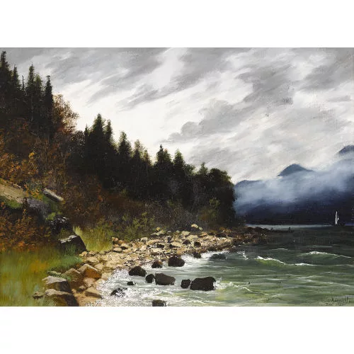 Louise Rüdisühli — Gewittrige Seeuferstimmung.