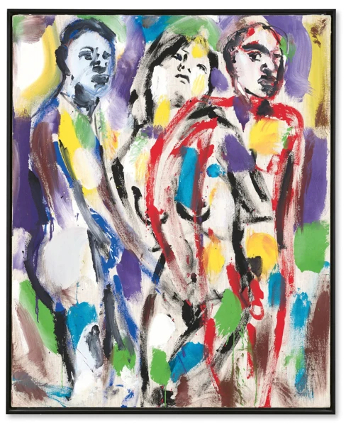 Luciano Castelli — Femme avec deux hommes, 1994