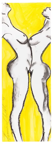 Luciano Castelli — Two Women - Yellow