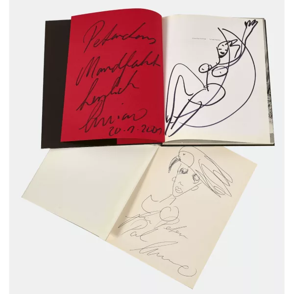 Luciano Castelli — Paar Bücher mit Autografen.