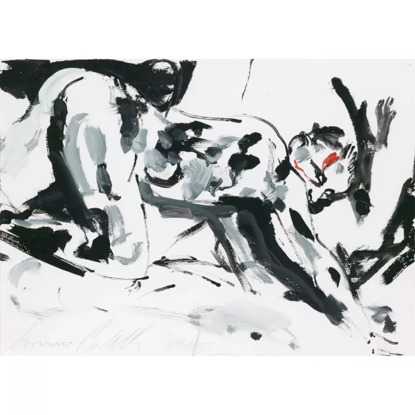 Luciano Castelli — SELBSTPORTRAIT (CHIEN BLANC), 1995 SELF-PORTRAIT (WHITE DOG), 1995