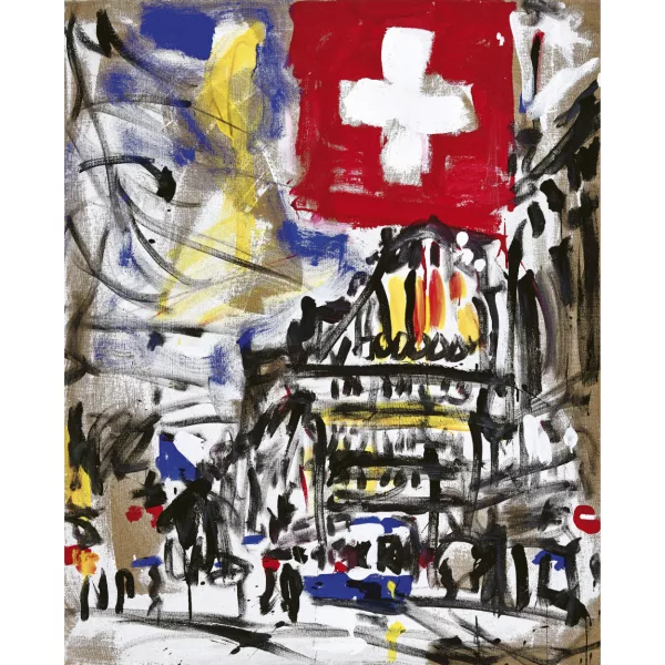 Luciano Castelli — "Paradeplatz, Bahnhofstrasse Zürich".
