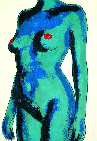 Luciano Castelli — Blauer Torso Alexandra