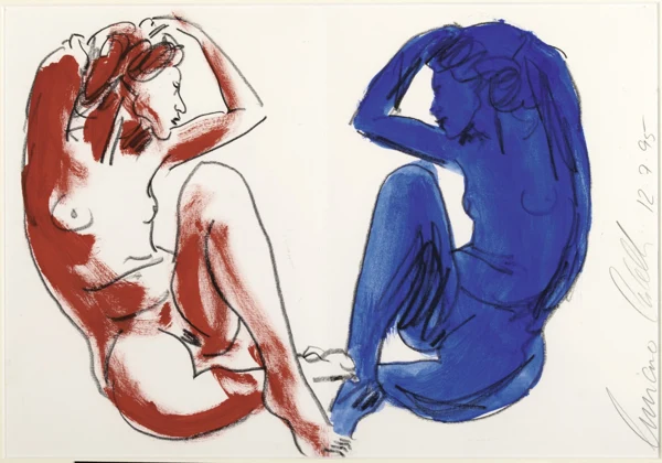 Luciano Castelli — Zwei weibliche Akte, 1995