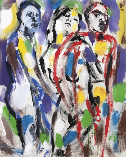 Luciano Castelli — Femme avec deux hommes, 1994