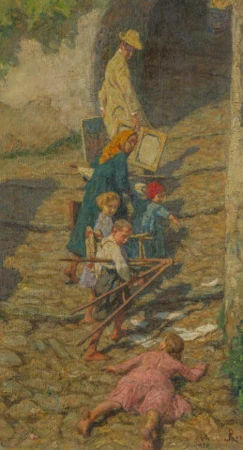 La carovana del pittore, um 1918