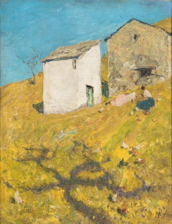 Paesaggio con cascine