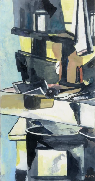 Marc-Antoine Fehr — Stillleben mit Hundekopf, 1994