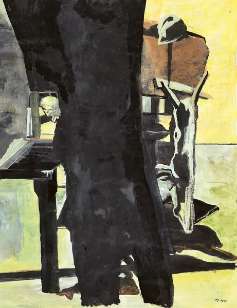 Marc-Antoine Fehr — Étude pour "Projet pour un tombeau", 1991