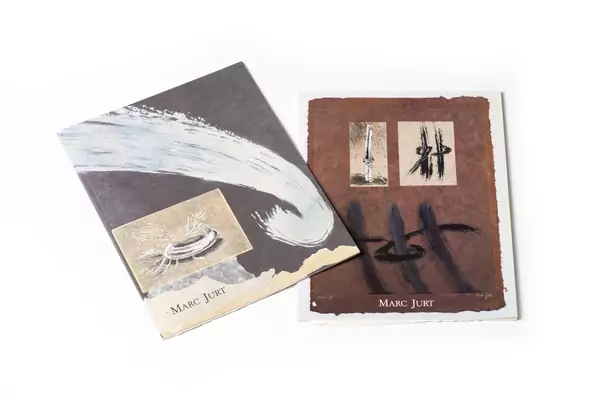 Marc JURT (1955-2006), deux catalogues d’exposition consacrés à l’artiste suisse Marc Jurt, réunissant gravures et monotypes — DognyAuction