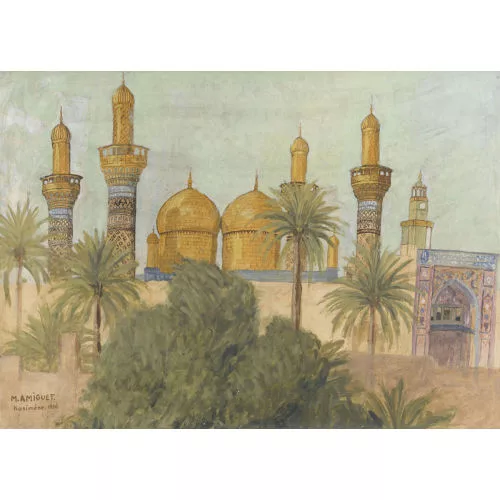 Marcel Amiguet — Die Moschee al-Kazimiyyas in Bagdad.