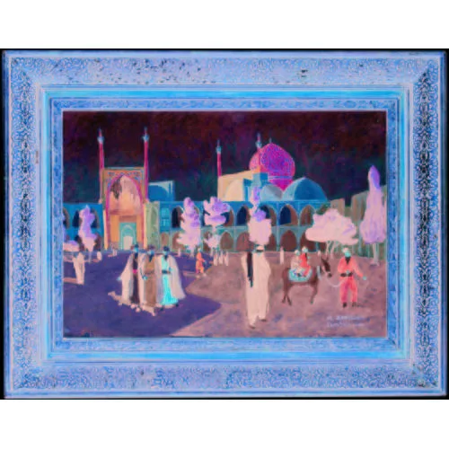Marcel Amiguet — Der belebte Meidan-e Emam Platz in Isfahan.