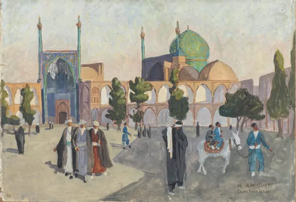 Marcel AMIGUET (1891-1958), "Ispahan, Place de la Mosquée", 1931 huile — DognyAuction