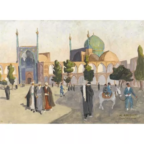 Der belebte Meidan-e Emam Platz in Isfahan