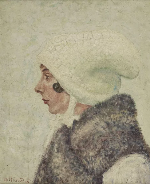 Marcel d' Eternod — Portrait de femme de profil