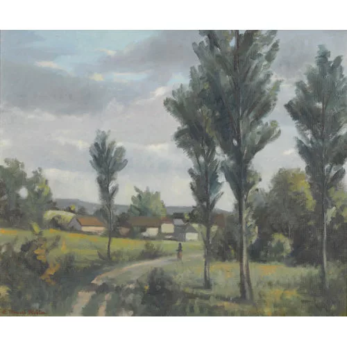 Marcel Stebler — Landschaft bei Préverenges.