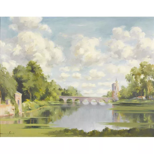 Marcus Jacobi — Sommerliche Partie im Minnewaterpark in Brügge.
