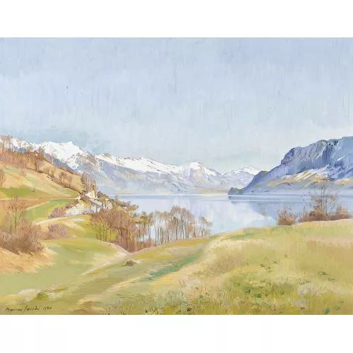 Marcus Jacobi — Partie am Brienzersee mit Blick gegen Brienz.