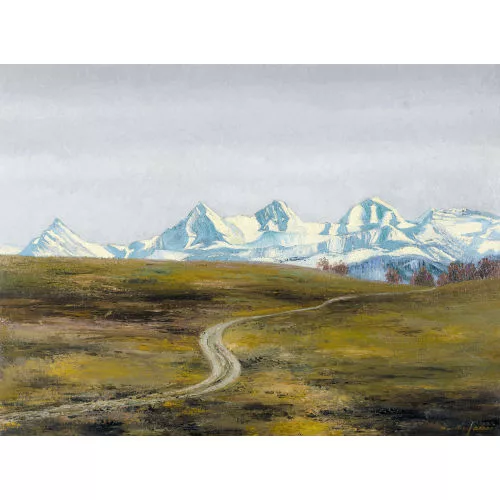 Marcus Jacobi — Herbstliche Ansicht von Eiger, Mönch und Jungfrau.