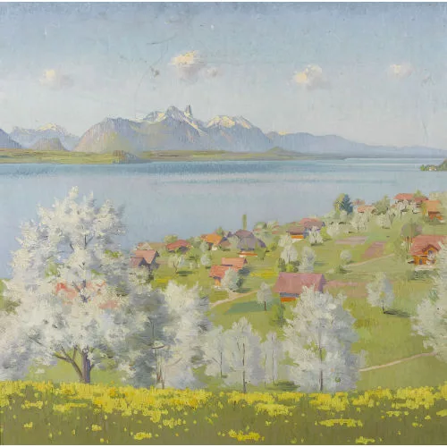 Marcus Jacobi — Thunersee bei Merligen mit dem Stockhorn.