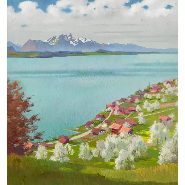 "Thunersee mit Stockhornkette"