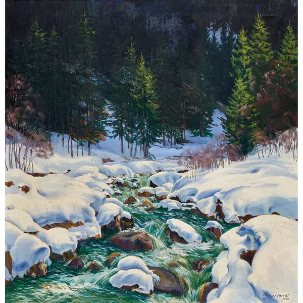 Winterliche Bachlandschaft