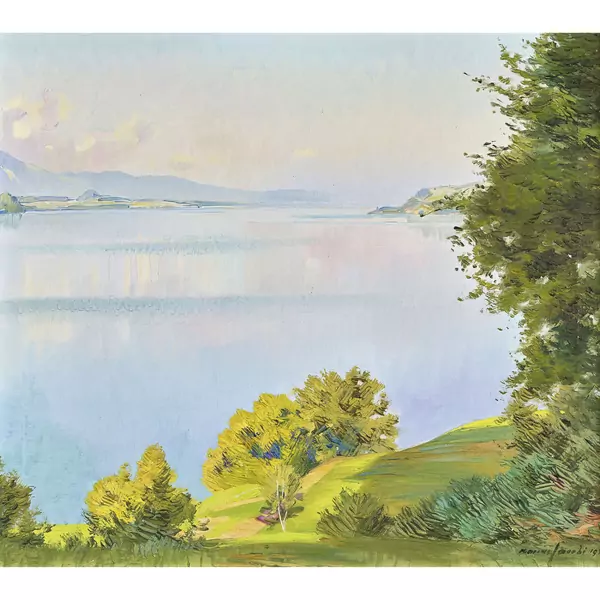 Sommerliche Landschaft am Thunersee