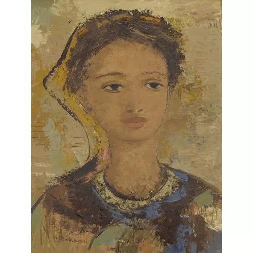 Margherita Osswald-Toppi — Brustbildnis einer jungen Frau.