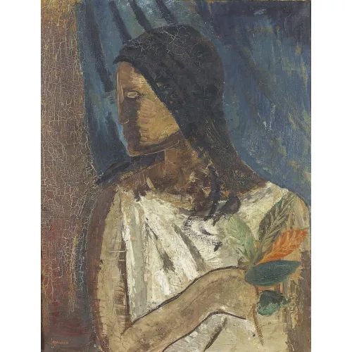 Margherita Osswald-Toppi — Frau mit Zweig.