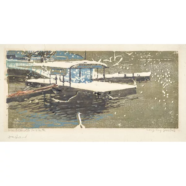 Marguerite Frey-Surbek — "Schiffländte im Winter".