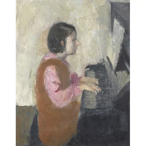 Marguerite Frey-Surbek — Junge Frau am Klavier.