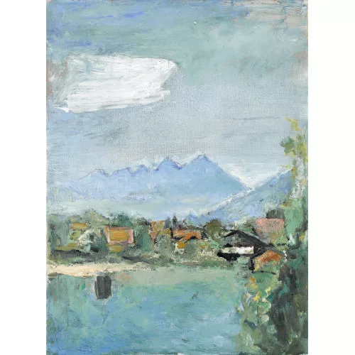 Marguerite Frey-Surbek — Berner Oberländer Landschaft mit Niesen.