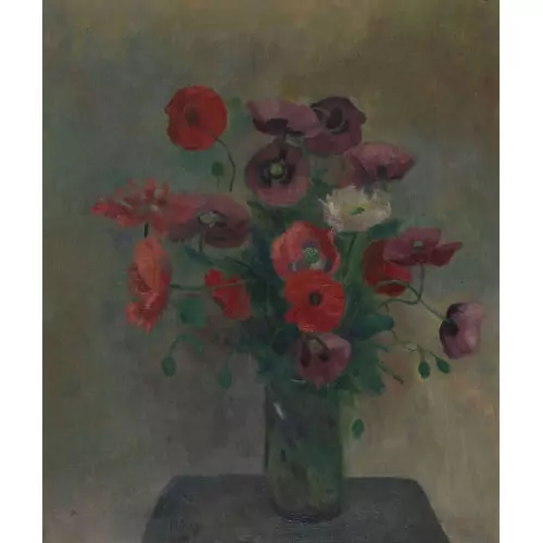 Stillleben mit Mohnblumen