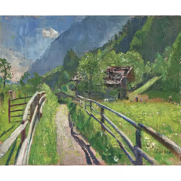 Sommerlicher Bergweg