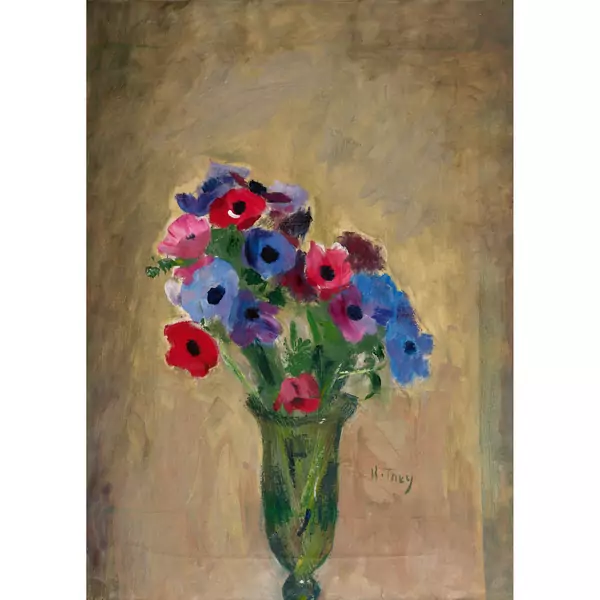 Anemonen in Glasvase