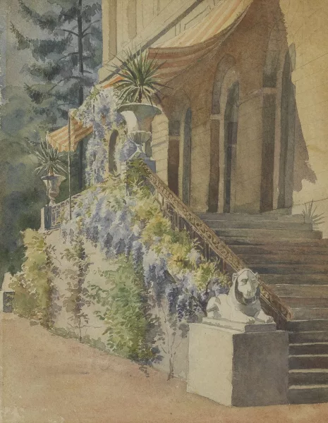 Marie Bedot-Diodati — L'escalier de la terrasse du palais Eynard