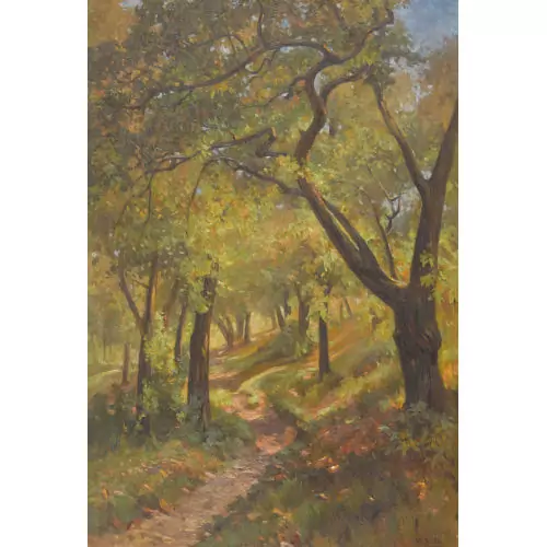 Herbstlicher Waldweg