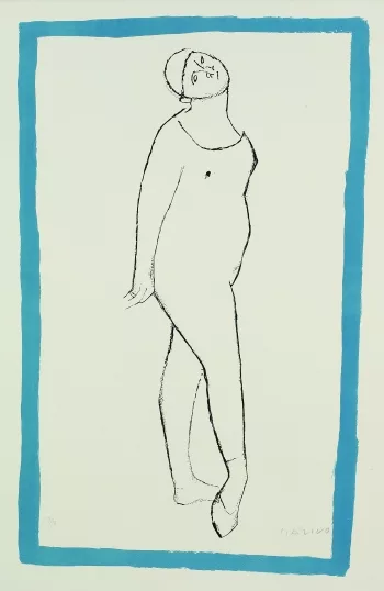 Marino Marini — Gaukler, blauer Rand