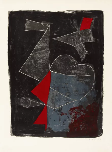 Marino Marini — Deux clowns et cheval, 1960