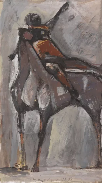 Marino Marini — Cavallo e cavaliere di tre quarti