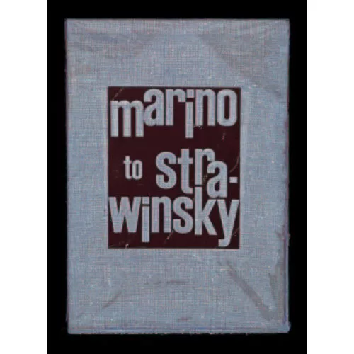 Marino Marini — "Marino to Strawinsky".