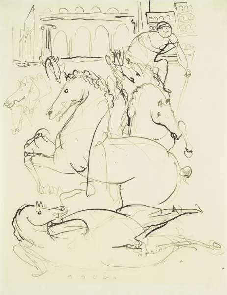 Marino Marini — Pferde in der Arena