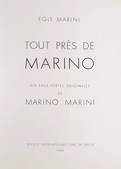 Marino Marini — Juni 2020 (A157) - Auktionsstart: 26.6.2020, 12:50 — Schuler Auktionen
