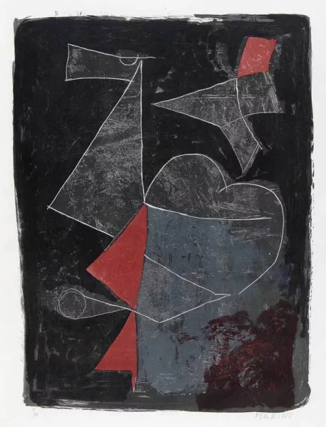 Marino Marini — Deux clowns et cheval, 1960