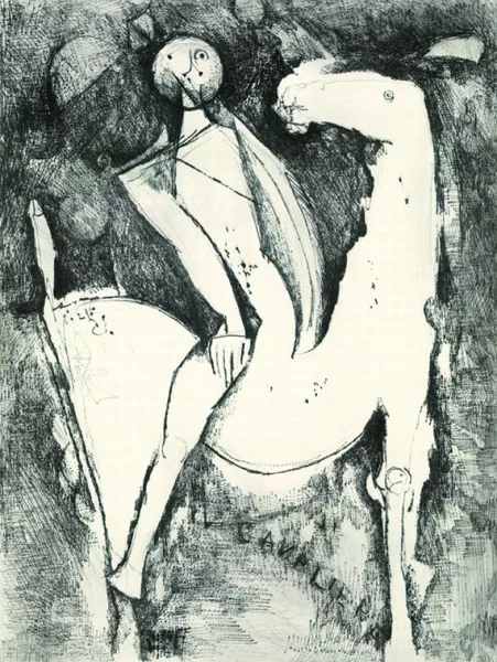 Marino Marini — 4 Bll.: Il Cavaliere. Geometria. Pomona. Immaginazione