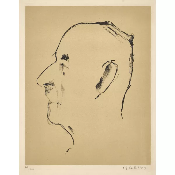 Marino Marini — "Ritratto di Thomas Mann".