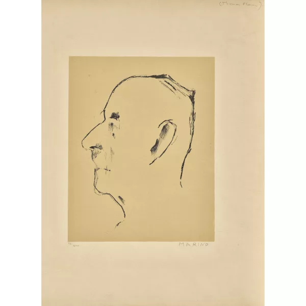 Marino Marini — "Thomas Mann".