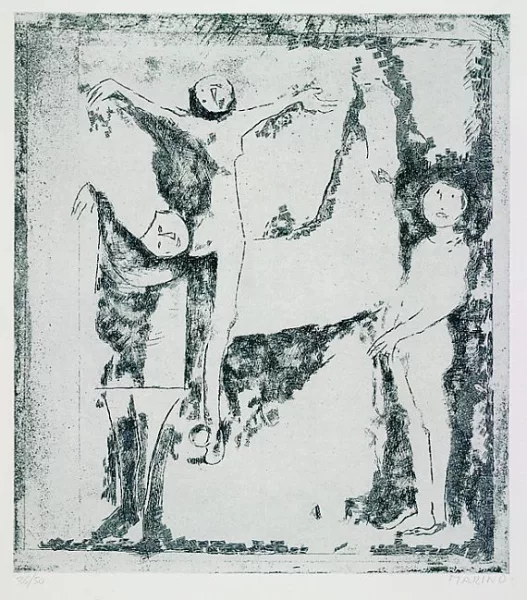 Marino Marini — Gruppo di Arlecchini (Gruppe von Harlekinen)