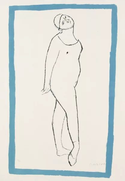 Marino Marini — Gaukler, blauer Rand