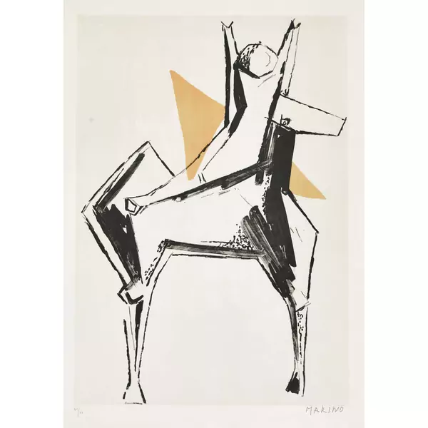 "Cavalier fonds gris"